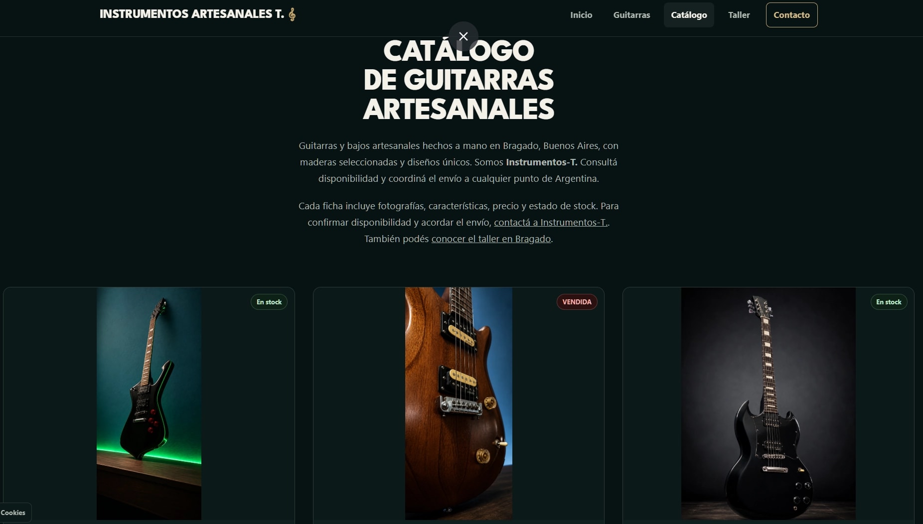 Instrumentos-T - catálogo de instrumentos